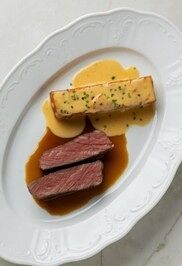 Филе говядины с гратеном