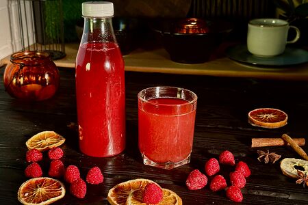 Морс мята - малина