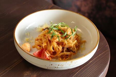 Спагетти с морепродуктами