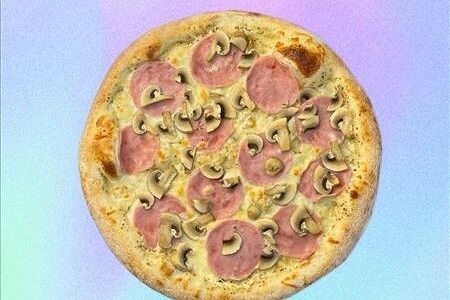 Ветчина и грибы-пицца