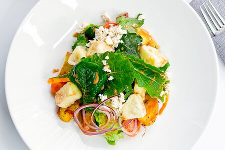 Салат с хрустящим баклажаном