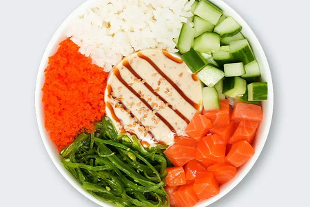 Поке c лососем