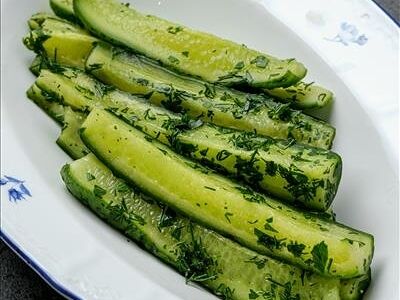 Малосольные огурцы 5 минут