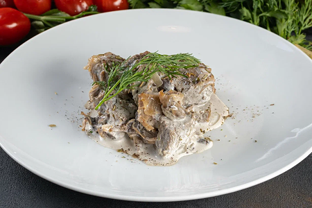 Бефстроганов с грибами