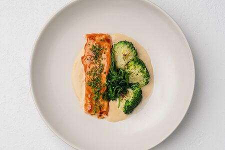 Стейк из лосося 