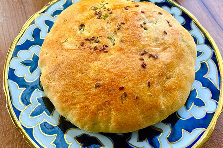 Лепешка с зеленью 