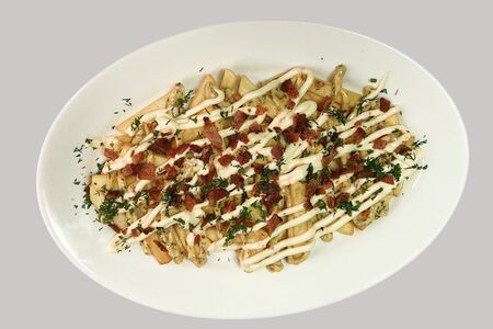 Картофель фри с беконом