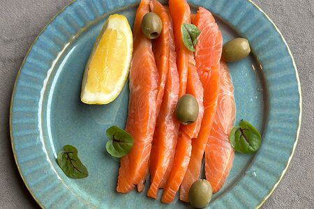 Слабосоленая семга 