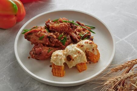 Куриные крылья в соусе BBQ