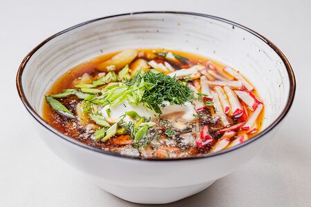 Окрошка овощная на тане