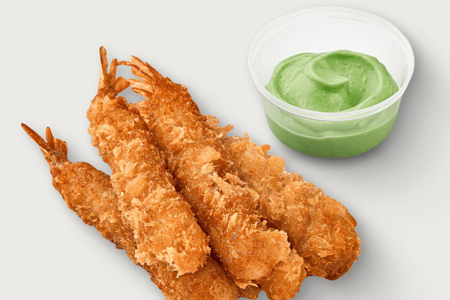 Креветки с хвостом в панировке Хит