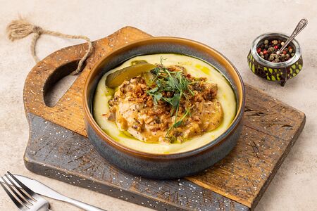 Бефстроганов с картофельным пюре