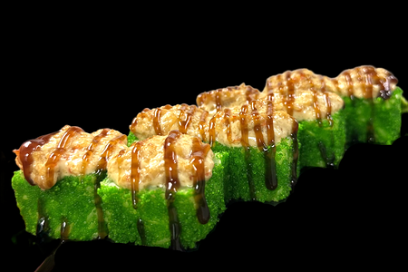 Грин эби с жареным крабом