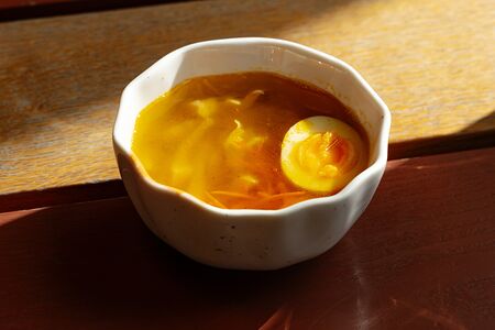 Куриный суп с домашней лапшой