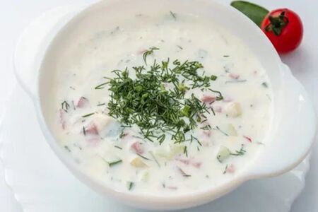 Окрошка на кефире