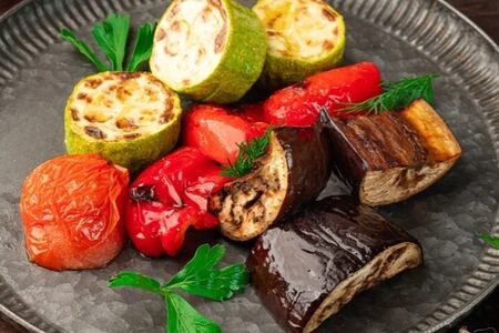 Овощи на гриле нарезанные