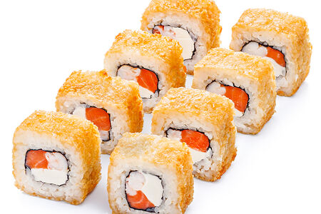 Лосось и креветка в темпуре