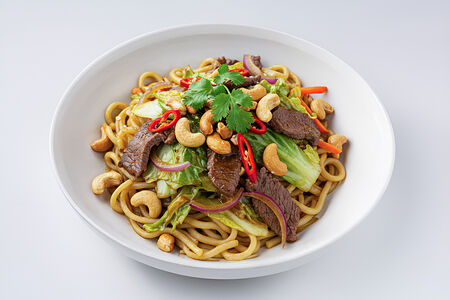 Удон бифу терияки