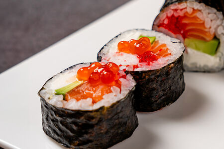 Ролл Лосось и креветка