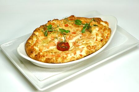 Омлет с томатами