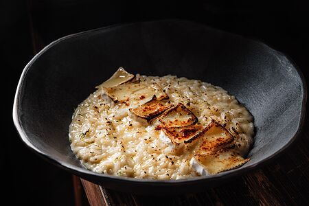 Ризотто с лаймом и сыром камамбер
