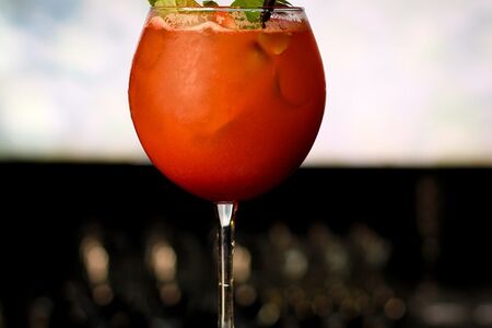 Лимонад домашний Персик-базилик