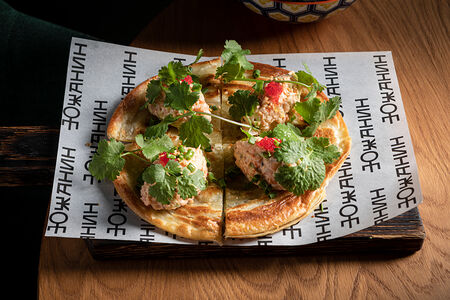 Ротти с тартаром из креветки