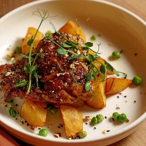 Филе белой рыбы с картофелем