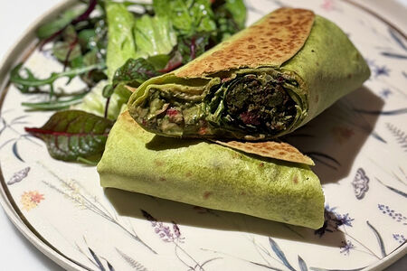 Супер грин буррито с фалафелем