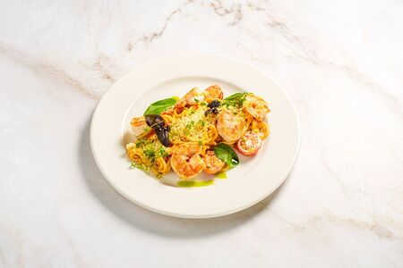 Паста с креветками