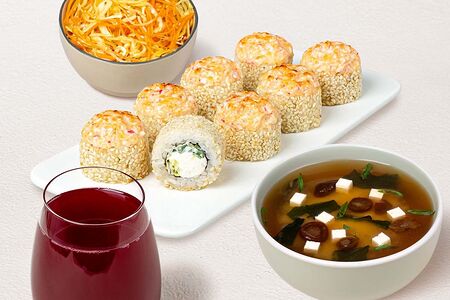 Бизнес-ланч Аппетитный L с морсом из черной смородины