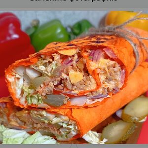 Шаурма в сырном лаваше