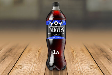 Эвервесс Кола без сахара 1 л