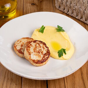 Котлеты из индейки с картофельным пюре