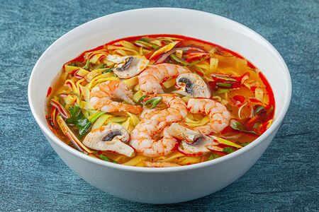 Рамен с креветками