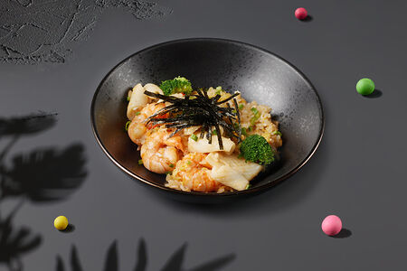 Жареный рис с морепродуктами