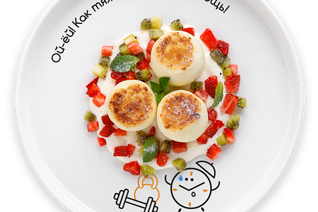 Сырники с ванильным соусом