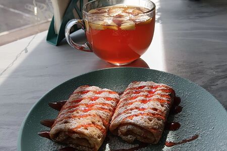 Блинчики с вишней 