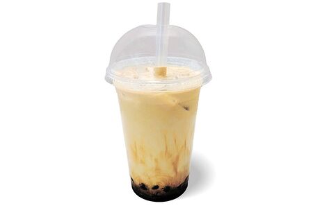 Молочный чай с черным сахаром и кофе Tra Sua Chan Trau Cafe