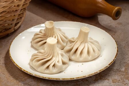 Хинкали с картофелем и грибами