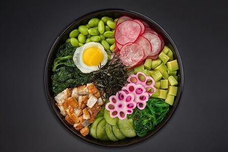 Поке с копченым угрем