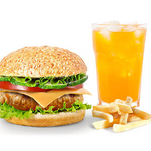 Чикен Чиз + Фри + Напиток На Выбор 0,5