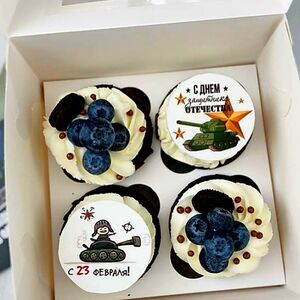 Капкейки 23 февраля 