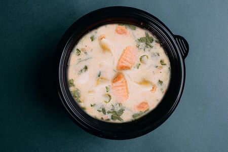 Супчик сливочный с морепродуктами