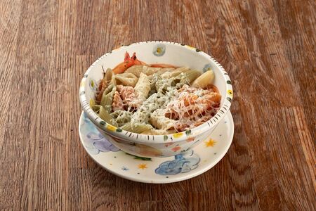 Детские макароны с сыром сулугуни