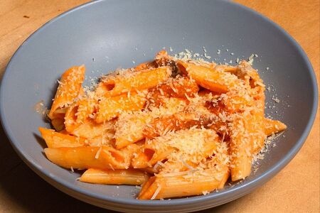 Пенне со свининой фри