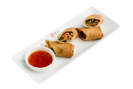 Хрустящие спринг-роллы с овощами (100/30 гр)