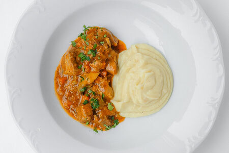 Спецатино с пюре