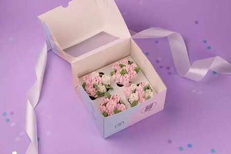 Капкейки Тюльпаны 4шт