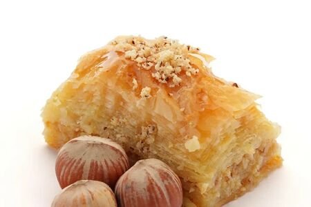 Пахлава с фундуком веганская, постная, халяльная